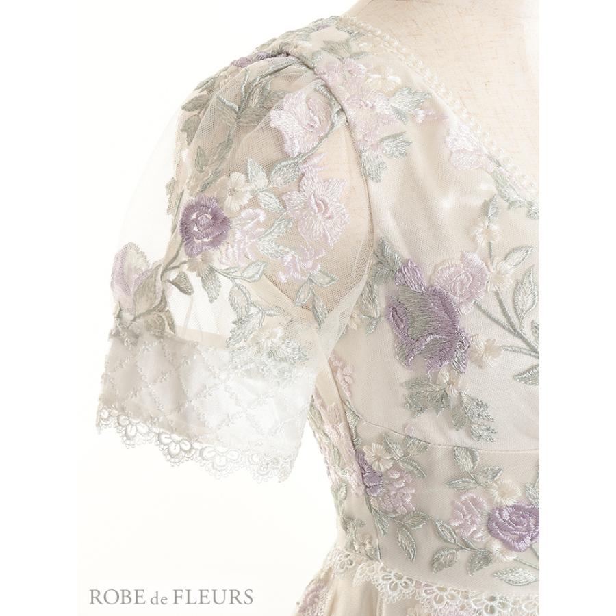 【ROBE de FLEUSR/ローブドフルール】花柄フレアミニドレス |  | 04