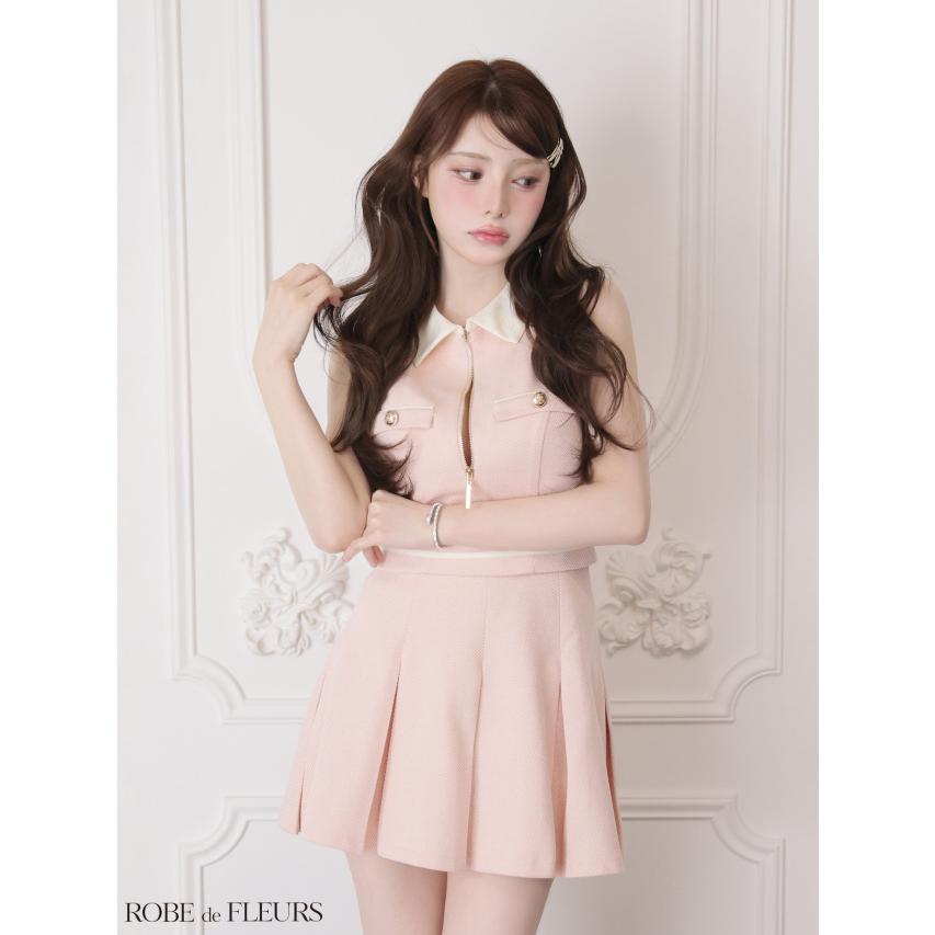 【ROBE de FLEURS/ローブドフルール】ボックスプリーツツイルセットアップミニキャバドレス (fm4180) |  | 02