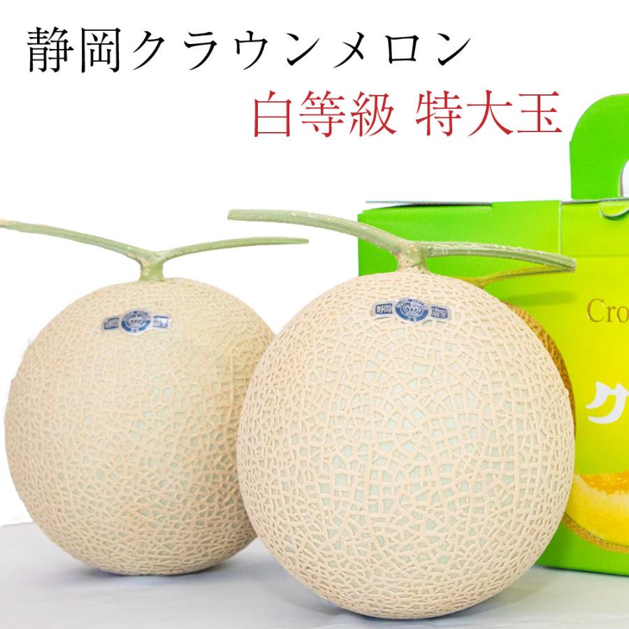 フルーツ・メロン クラウンメロン 並 白等級 特大玉 1.5kg前後 2玉入り