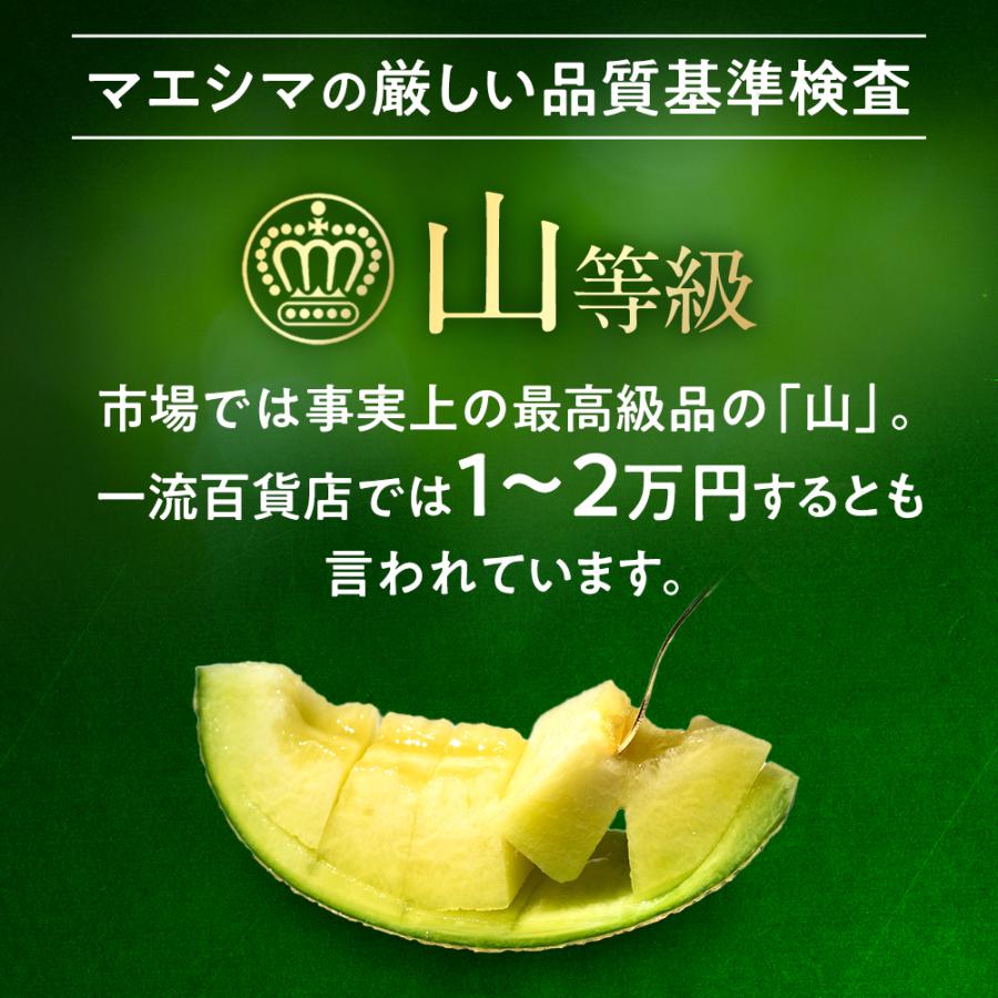 【送料無料】クラウンメロン 山等級 1.3kg前後 1玉 化粧箱入 静岡県産 高級フルーツギフト |  | 03