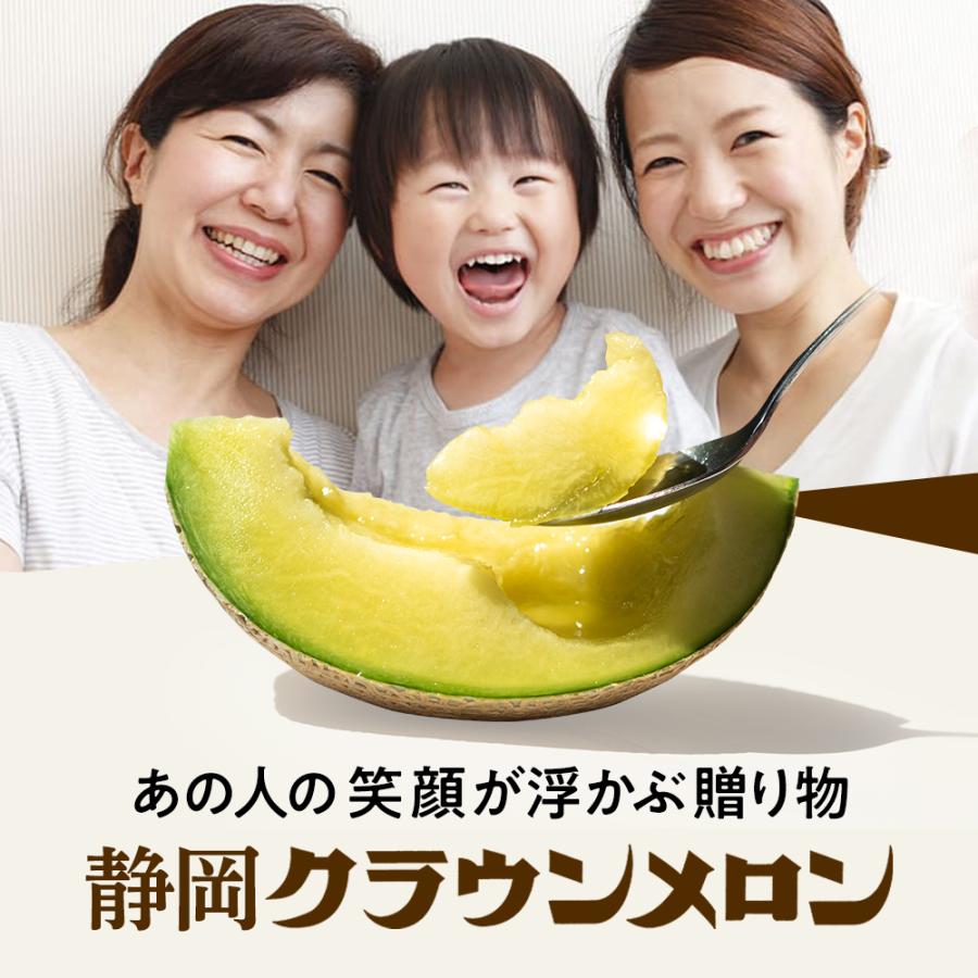 【送料無料】クラウンメロン 山等級 1.3kg前後 1玉 化粧箱入 静岡県産 高級フルーツギフト |  | 02
