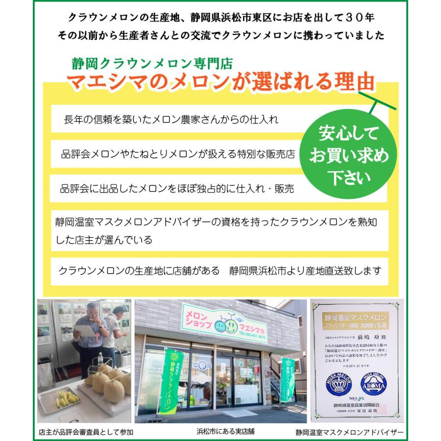フルーツ・メロン クラウンメロン 上 山等級 大玉 1.4kg前後 2玉入り 静岡クラウンメロン マスクメロン メロン高級フルーツ お見舞い 母の日 ギフト 贈答 | ブランド登録なし | 03