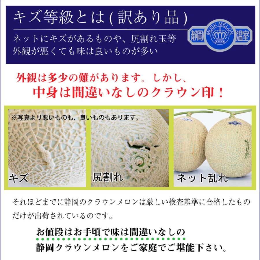 フルーツ・メロン クラウンメロン ワケありメロン3玉入り 静岡クラウンメロン キズ等級 マスクメロン メロン高級フルーツ 母の日 ギフト 内祝い 贈答 | ブランド登録なし | 02