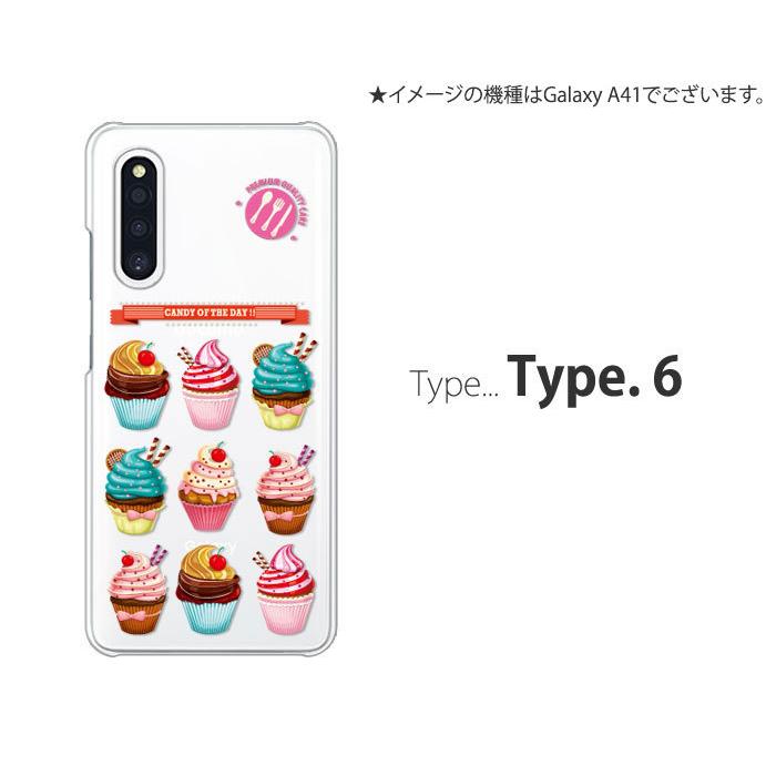 Galaxy A A21 ケース SC-42A スマホ カバー クリア イラスト GalaxyA21