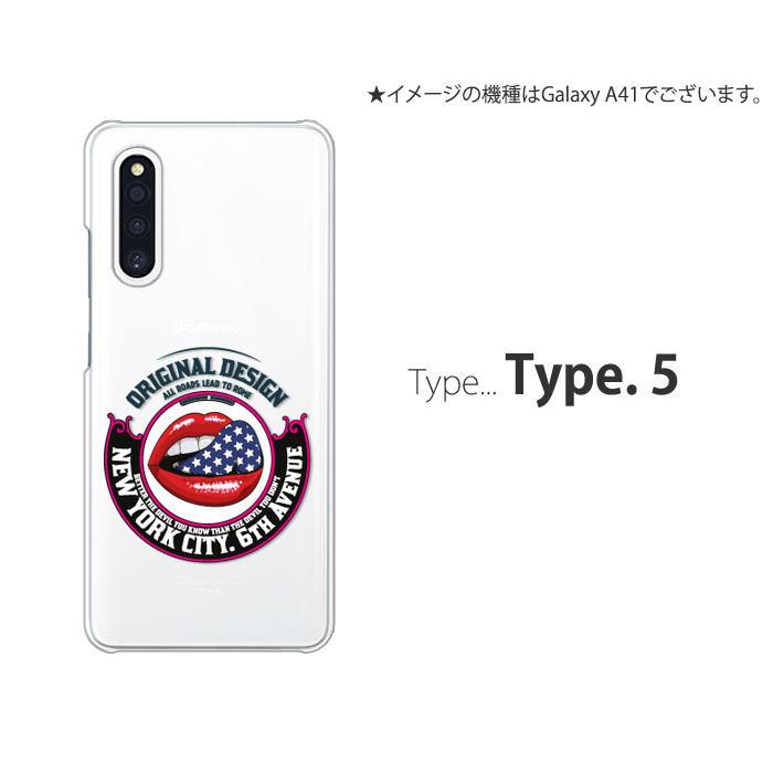 Galaxy A A22 5G ケース SC-56B スマホ カバー クリア イラスト