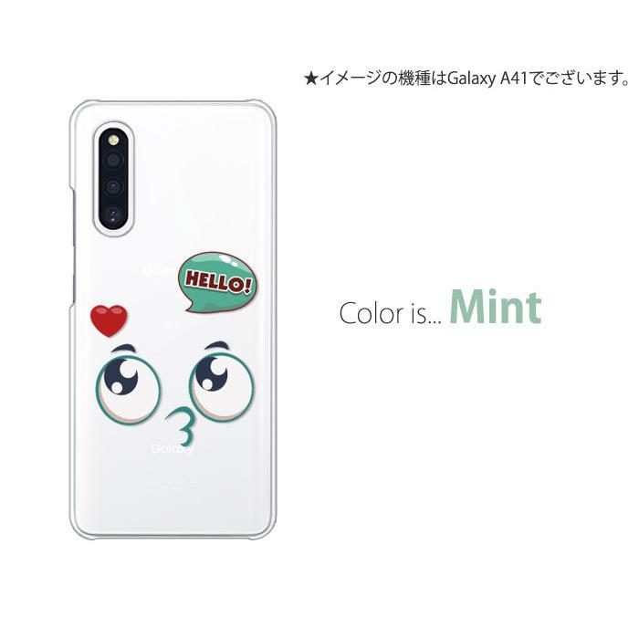 Galaxy A A21 ケース SCV49 スマホ カバー 透明 クリア イラスト