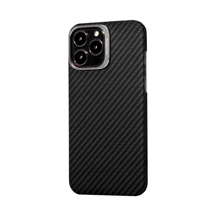 カーボンファイバー ケース iPhone 13 / Pro / mini / Pro Max バリスティックケブラー アイフォン monCarbone HOVERKOAT モンカーボン | 