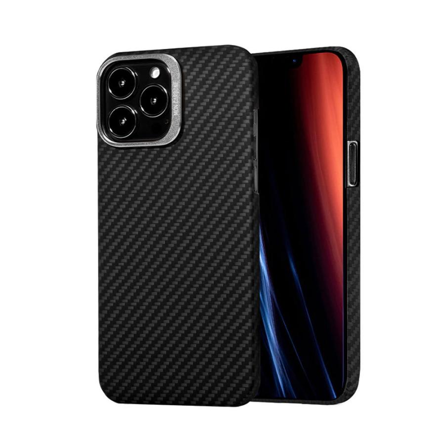 iPhone 13 カーボン風ケース ブラック iPhone 13 mini用 フリップカバー カーボン調ブラック｜株式会社PGA