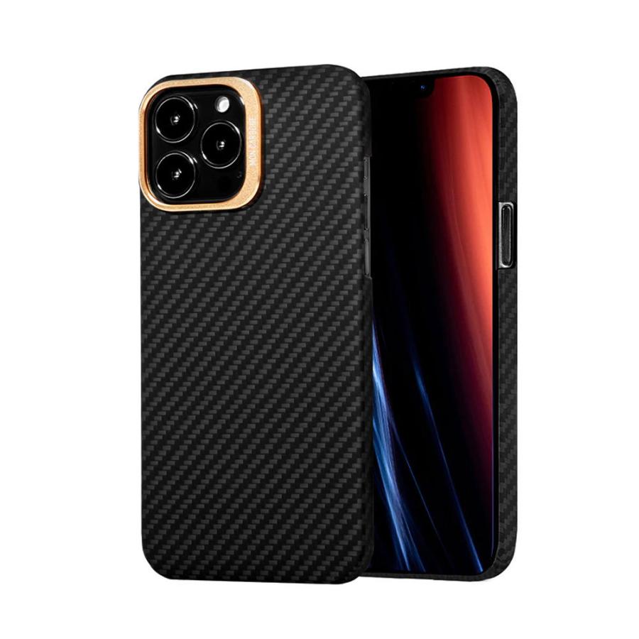 カーボンファイバー ケース iPhone 13 / Pro / mini / Pro Max バリスティックケブラー アイフォン monCarbone HOVERKOAT モンカーボン |  | 10