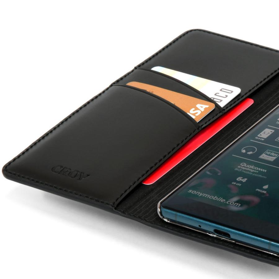 Xperia XZ2 / XZ1 / XZ1 Compact 手帳型 レザー ケース 丁寧なコバ処理 革職人が制作したヌメ革製 エクスペリア カバー | SONY | 04