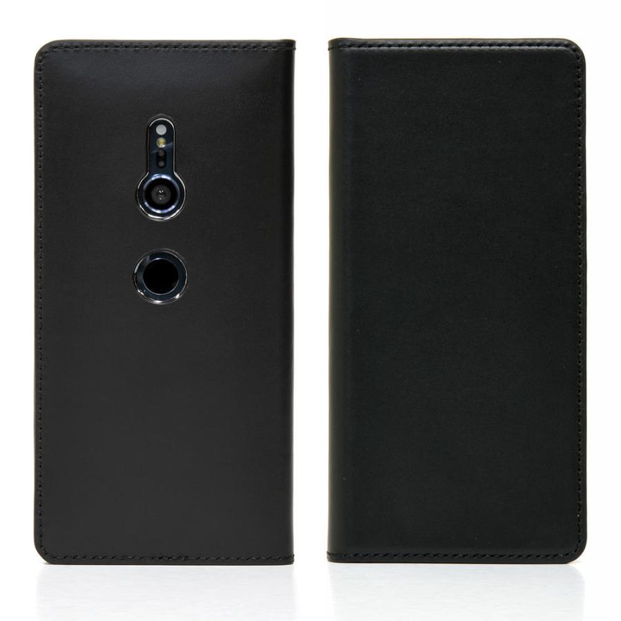 Xperia XZ2 / XZ1 / XZ1 Compact 手帳型 レザー ケース 丁寧なコバ処理 革職人が制作したヌメ革製 エクスペリア カバー | SONY | 10