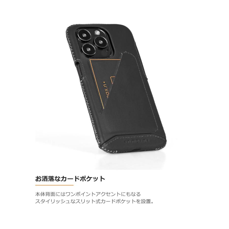 iPhone 14 Pro フルカバー レザー ケース 本革アイフォンケース