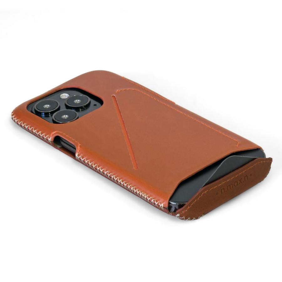 iPhone 14 Pro フルカバー レザー ケース 本革アイフォンケース