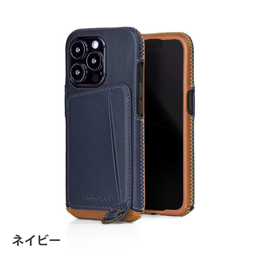 iPhone 13 / 14 Pro 手縫いステッチが美しい フルカバー レザー iPhone 13 / 14 Pro 手縫いステッチが美しい フルカバー レザー