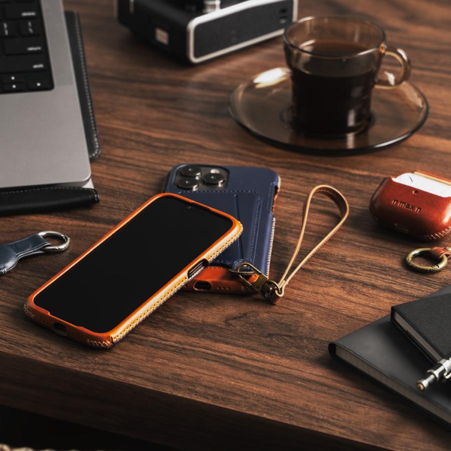 iPhone 13 / 14 Pro 手縫いステッチが美しい フルカバー レザー iPhone 13 / 14 Pro 手縫いステッチが美しい フルカバー レザー