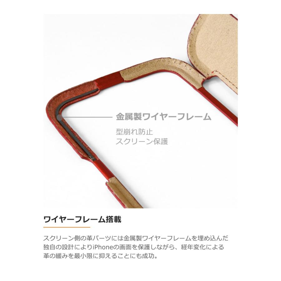 iPhone 13 / 14 Pro 手縫いステッチが美しい フルカバー レザー iPhone 13 / 14 Pro 手縫いステッチが美しい フルカバー レザー