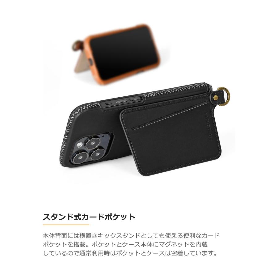 iPhone 13 / 14 Pro 手縫いステッチが美しい フルカバー レザー iPhone 13 / 14 Pro 手縫いステッチが美しい フルカバー レザー