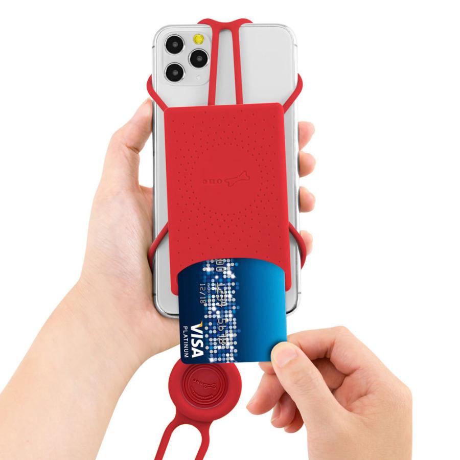 可愛いシリコン製スマホショルダー カードケース付き  Lanyard Phone Tie 2 BoneCollection ボーン ランヤード フォン タイ | 