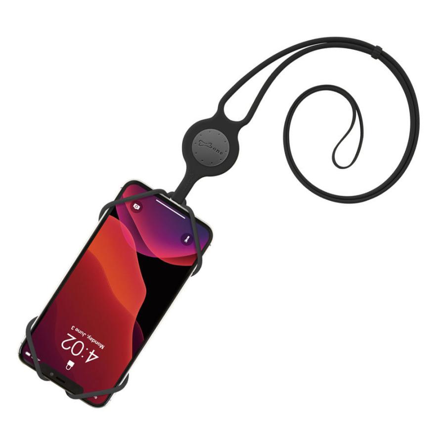 可愛いシリコン製スマホショルダー カードケース付き  Lanyard Phone Tie 2 BoneCollection ボーン ランヤード フォン タイ |  | 03