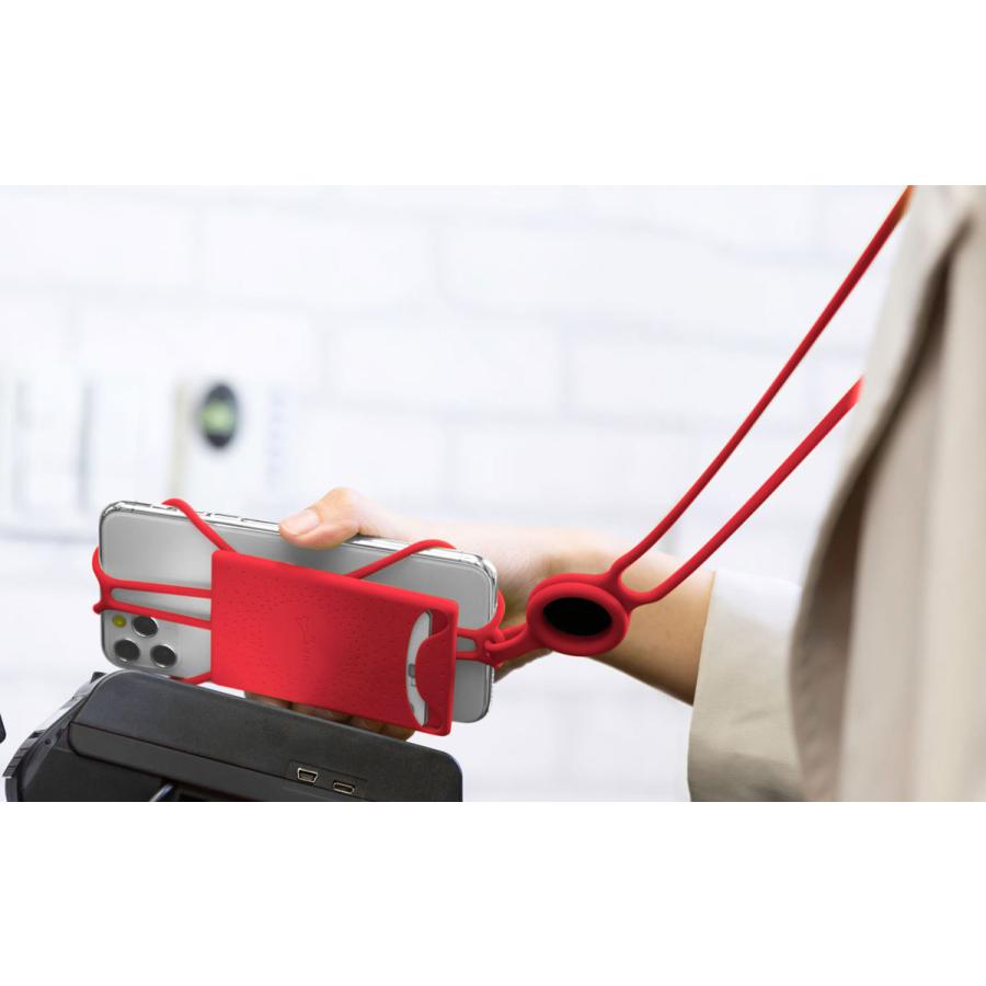 可愛いシリコン製スマホショルダー カードケース付き  Lanyard Phone Tie 2 BoneCollection ボーン ランヤード フォン タイ |  | 07