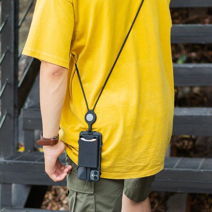 可愛いシリコン製スマホショルダー カードケース付き  Lanyard Phone Tie 2 BoneCollection ボーン ランヤード フォン タイ |  | 10