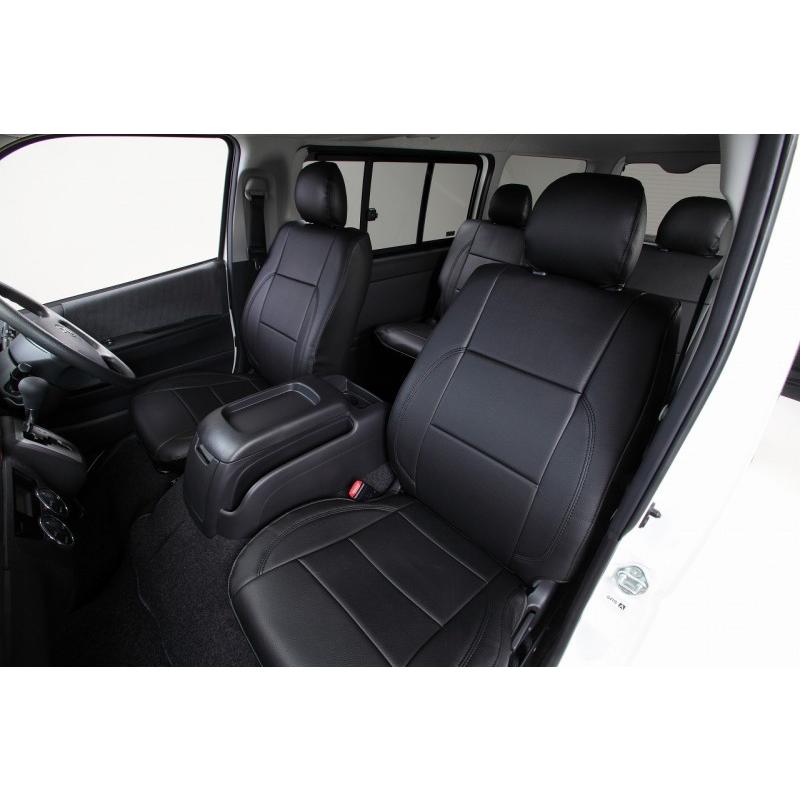 ハイエース バン シートカバー ESSEX エセックス（ESSEX） CRS シートカバー ブラック×レッド 200系
