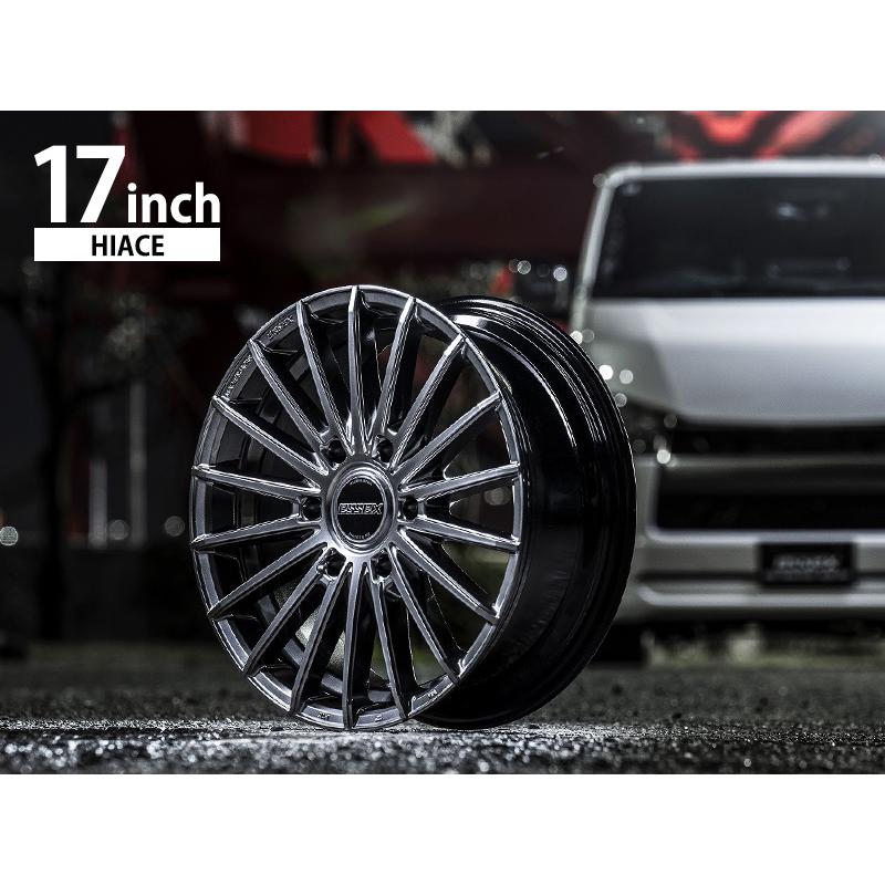 【ＥＳＳＥＸ】美品・１７インチ・車検対応　№２９１ ESSEX（エセックス） 【タイヤホイールセット】ENCS-17インチ 6.5J