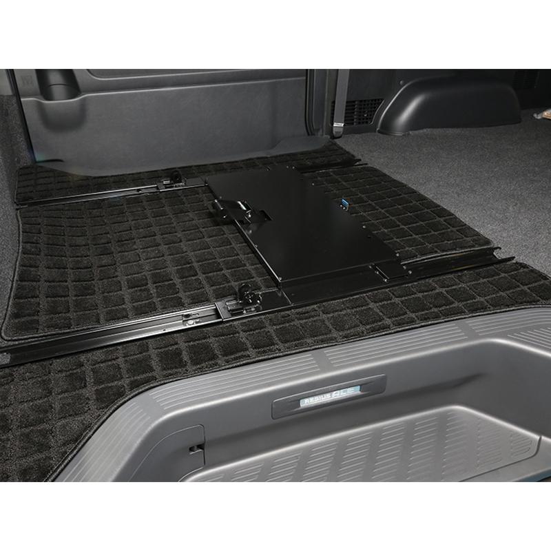 ワイド用　セカンドシートロングスライドレール専用マット ユーアイビークル ハイエース 200系 ワイドS-GL用 セカンドシート