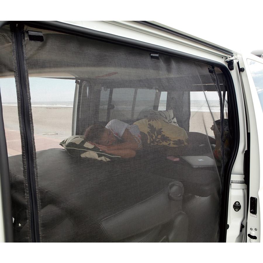 ハイエース 虫除け防虫ネット 2面フルセット 1台分