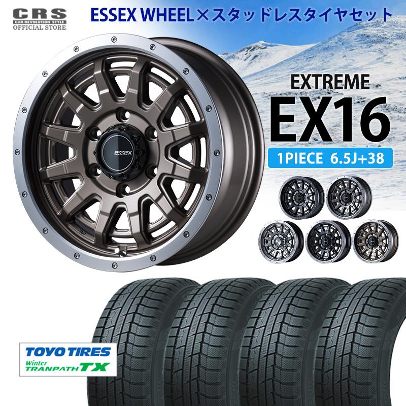 ESSEX（エセックス） 【スタッドレス】EX-16インチ 6.5J+38□ブラック