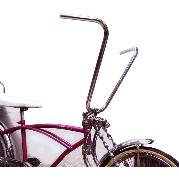 CREW'S 自転車 ハンドル 16インチ ハンドルバー クローム 自転車部品