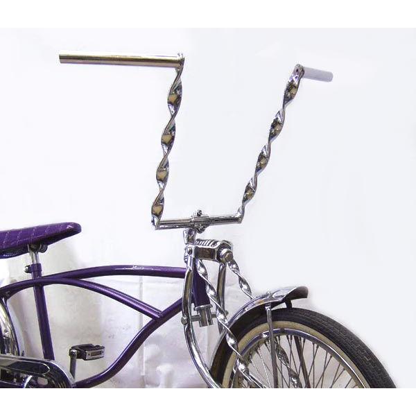 CREW'S（クルーズ） 自転車 ハンドル 15インチ ツイスト クローム