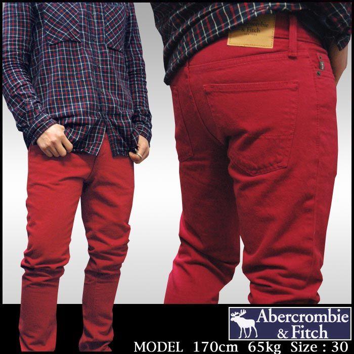 アバクロ メンズ Abercrombie Fitch 正規 カラー Skinny スキニー ダメージ Afd0 ウォッシュ レッド デニム パンツ カジュアル ファッション Abercro Pants048 セレクトショップ クルーズ世田谷 通販 Yahoo ショッピング