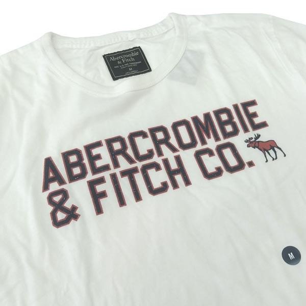 アバクロ Tシャツ メンズ 半袖 トップス ホワイト Abercrombie&Fitch