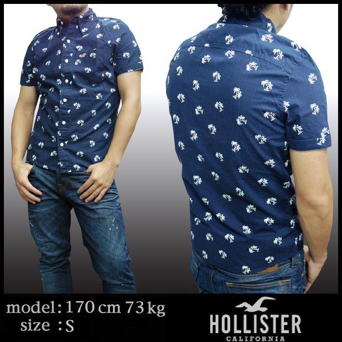 ホリスター メンズ 半袖 ボタンシャツ Hollister トップス モノグラム シャツ ネイビー アメカジ ブランド ファッション スタイル 正規品 アバクロ 姉妹ブランド Abercrombie Shirt32 セレクトショップ クルーズ世田谷 通販 Yahoo ショッピング