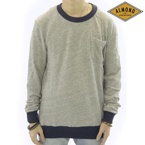 大赤字特価 アーモンドサーフボードデザイン スウェット トレーナー メンズ ヘザーグレー ポケット Almond Surfboards Design サーフ スタイル ファッション ブランド 割引価格 Www Superavila Com