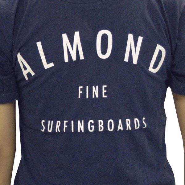 アーモンドサーフボードデザイン 半袖 Tシャツ メンズ Fine ネイビー Almond Surfboards & Design サーフ スタイル ファッション サーフィン ブランド｜crs｜02