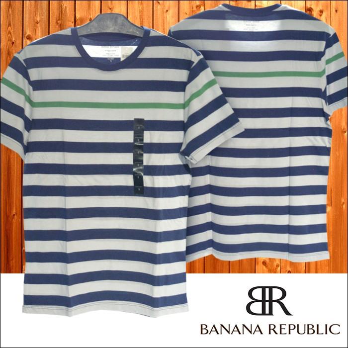 BANANA REPUBLIC（バナナリパブリック） メンズ 半袖 Tシャツ ボーダー 