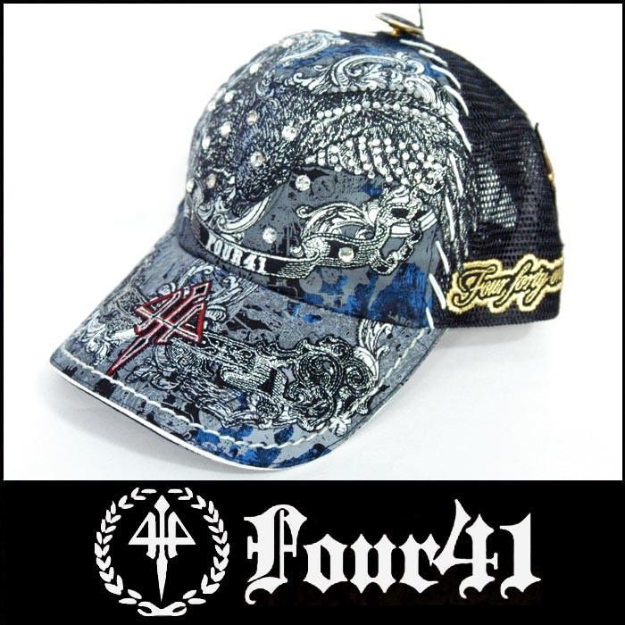 Four41 Los Angeles フォーフォーティーワン スワロフスキー キャップ