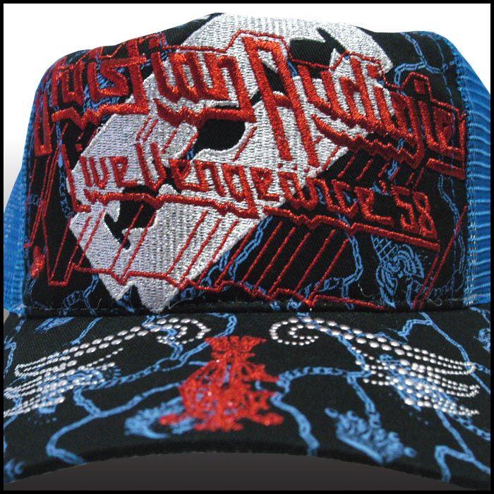 エドハーディー　Christian Audigier　キャップ New Ed Hardy Rhinestones Christian Audigier Trucker Snapback