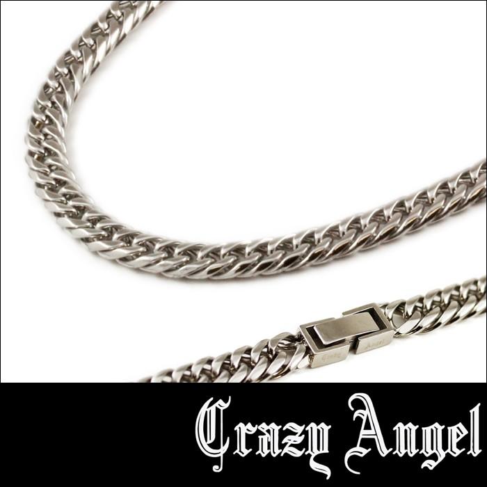 【即納】クレイジーエンジェル 喜平ネックレス 60cm メンズ 6面 ダブル 喜平 キヘイ ネックレス ステンレス Crazy Angel 6.5mm CA-972 アクセサリー ジュエリー