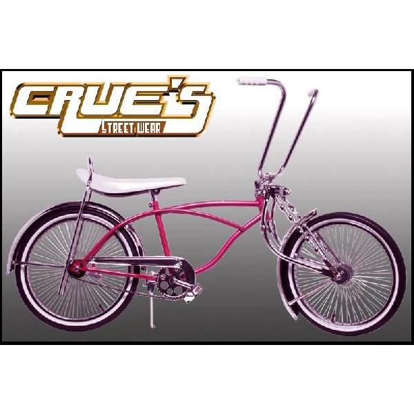 クルーズ ローライダー自転車 ピンク ローチャリ ビーチクルーザー 20