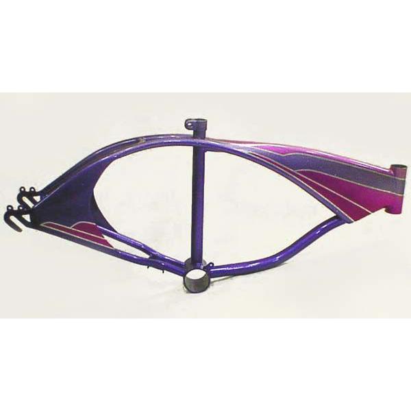 ローライダー カスタムペイント フレーム #3 ローチャリ ビーチクルーザー カスタム ミニベロ ママチャリ 自転車 パーツ 部品 サイクルパーツ 改造 | 