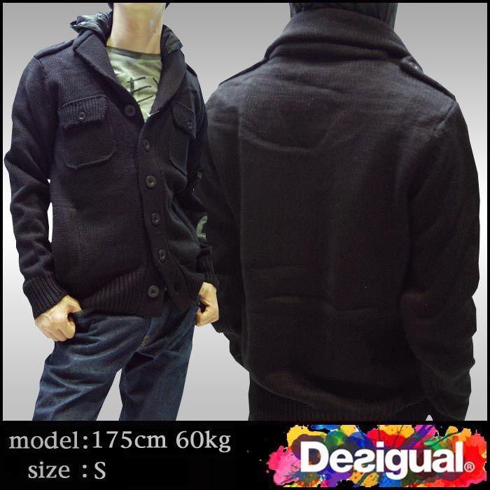 デシグアル メンズ ジャケット ブラック Desigual 38j1135 アウター