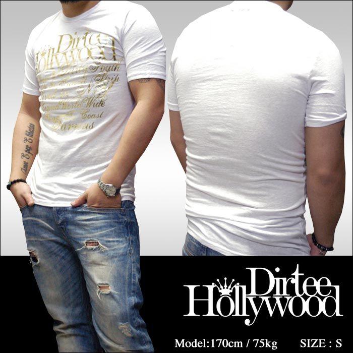 Dirtee Hollywood ダーティーハリウッド メンズ Tシャツ Branded ホワイト ゴールド セレブ 多数着用 セレカジ スタイル Made In Usa 正規 Dh M Top013 セレクトショップ クルーズ世田谷 通販 Yahoo ショッピング