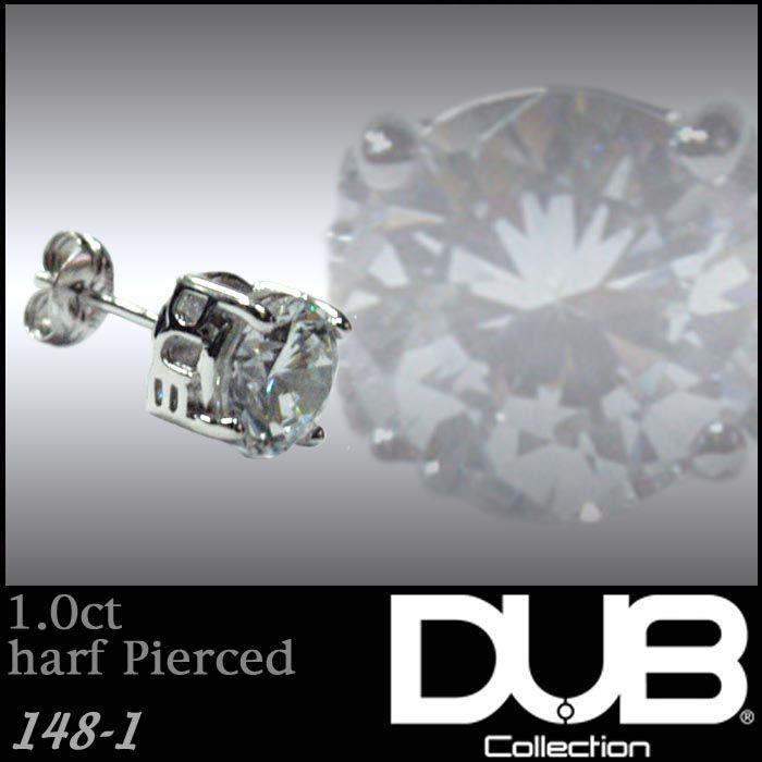 DUB Collection 再入荷なし 即納 DUB 1.0カラット ピアス ホワイト 