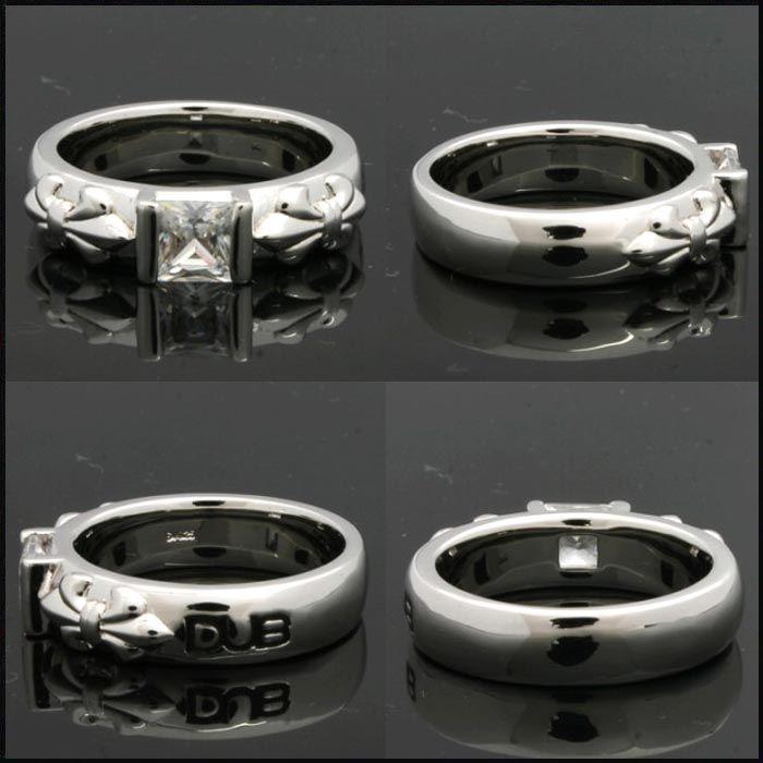 再入荷なし　即納 DUB Collection 指輪 Crest of the Lily Ring WH リング 230-2 メンズ レディース ペアリング シルバー アクセサリー ダブコレクション｜crs｜02
