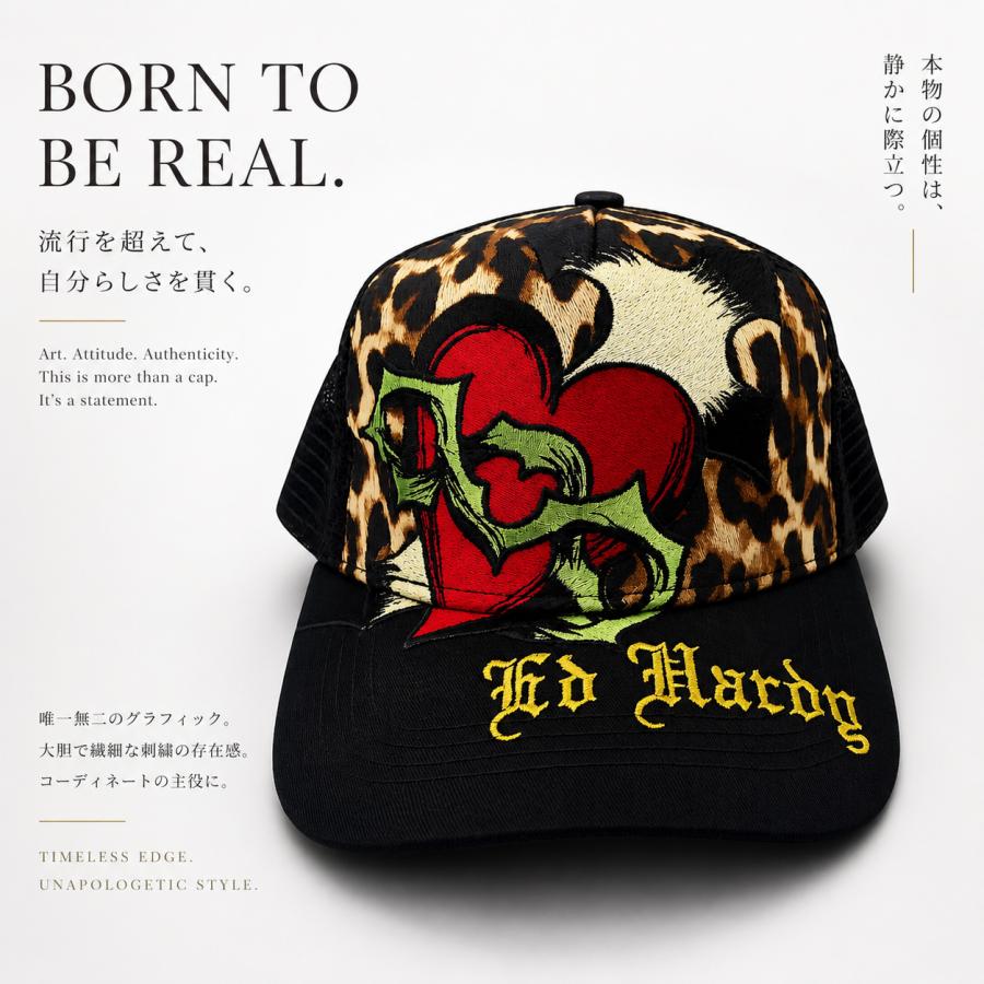 Ed Hardy（エド・ハーディー） アメリカ直輸入 新作 メッシュキャップ