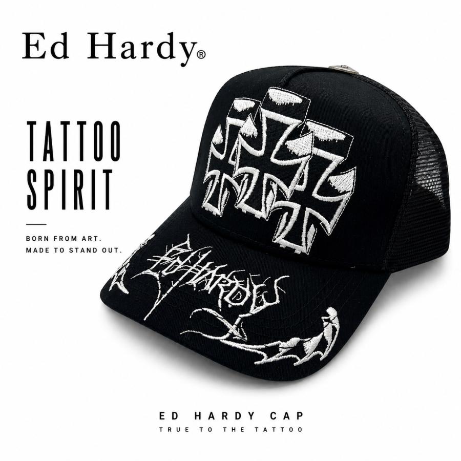 Ed Hardy（エド・ハーディー） アメリカ直輸入 新作 キャップ CROSSES