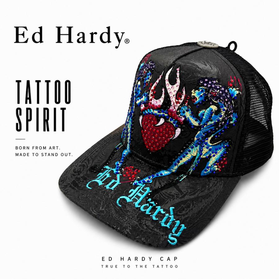 Ed Hardy（エド・ハーディー） アメリカ直輸入 新作 キャップ メッシュ